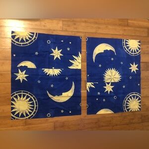 Set of 2 RARE vintage 90s Celestial pillow cases/covers or tapestry hanging